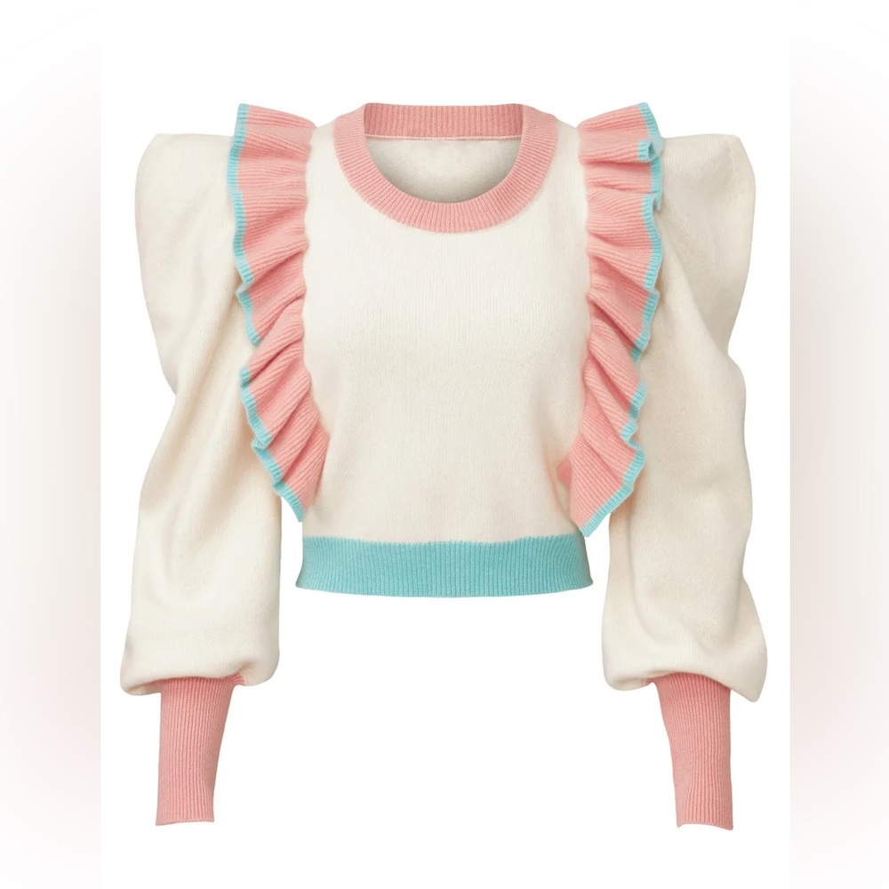 LoveShackFancy Greece Pullover NWT size XS - Picture 5 of 12